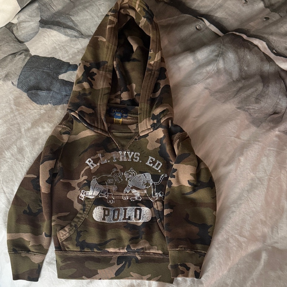 Polo by Ralph Lauren Kids Green Camouflage Hoodie